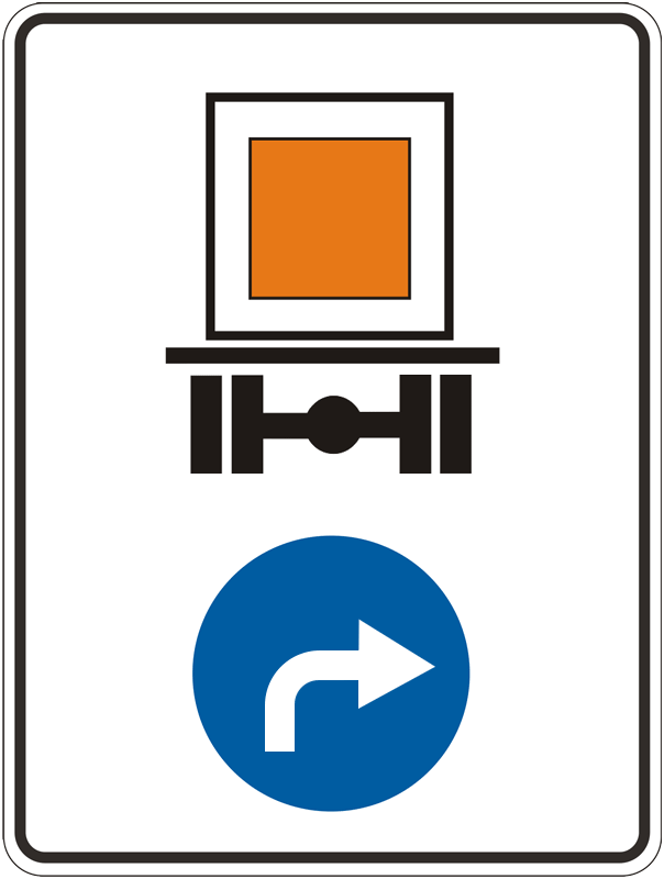 4.9.3 Direction of movement of vehicles with dangerous goods