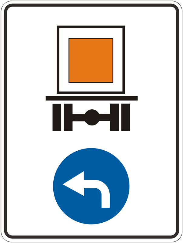 4.9.1 Direction of movement of vehicles with dangerous goods