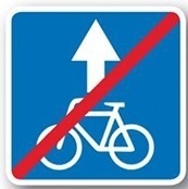 5.45 End of bike lane